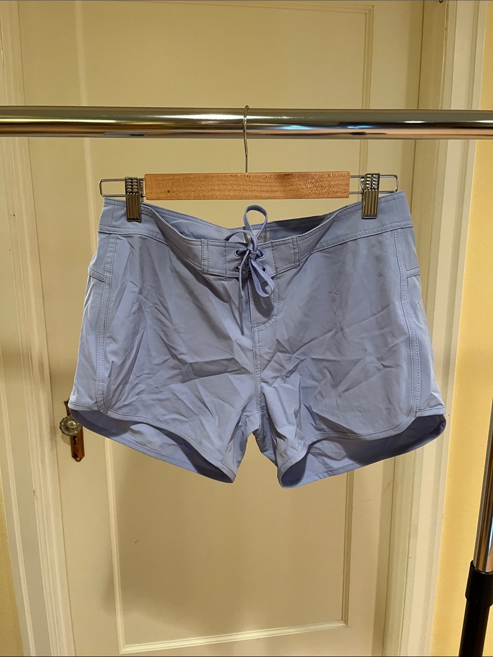 Prana Light Blue Shorts with Drawstring